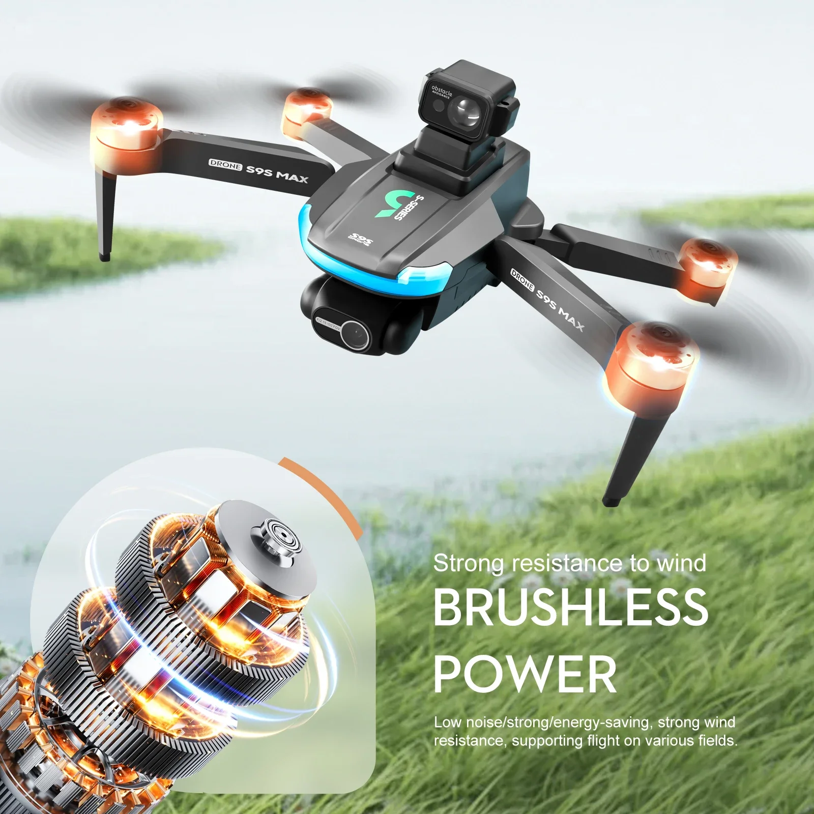 NEW S9S MAX MINI Drone 4K 2-Ax - đánh giá và giá Drone Camera With Gimbal