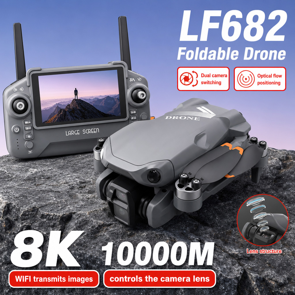Aerial Photo LF682 Drone 8K HD - đánh giá và giá Drone Camera With Gimbal