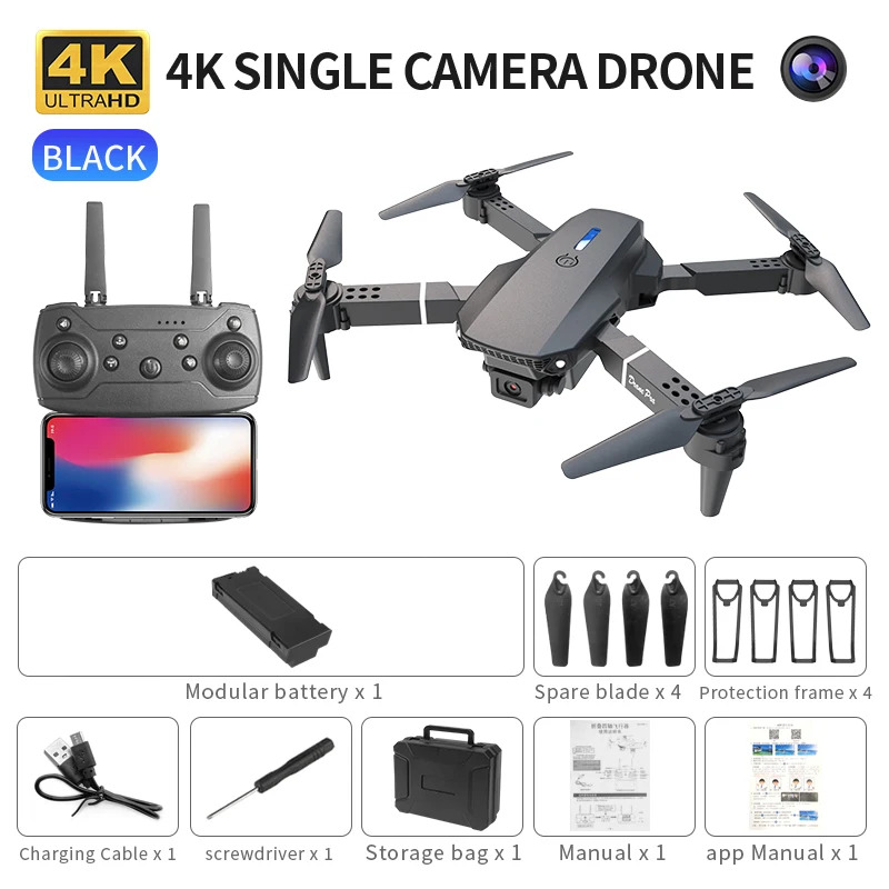 E88 ProIntelligent Folding Dro - đánh giá và giá Drone Camera Professional