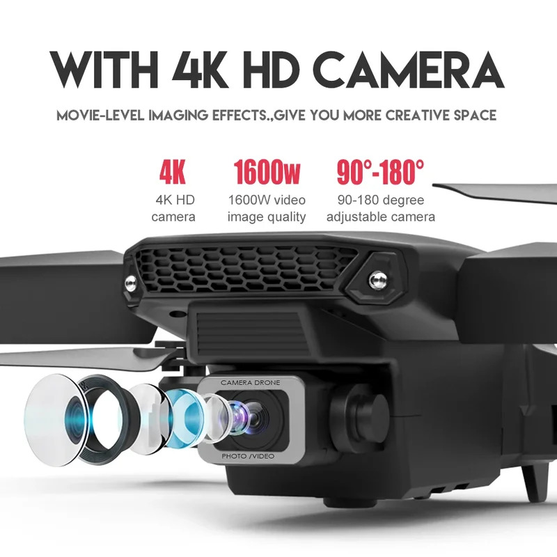 E88 ProIntelligent Folding Dro - đánh giá và giá Drone Camera Professional