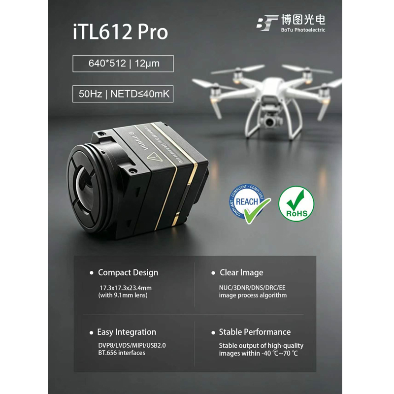 Itl612 CVBS Mini 640*512 9.1mm - đánh giá và giá Drone Camera Night Vision
