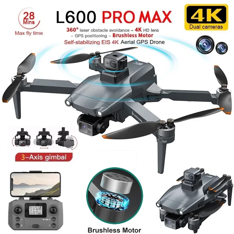 L600 PRO MAX GPS Drone Profess - đánh giá và giá Drone Camera With Gimbal